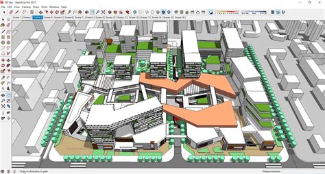 D Model Sketchup Commercial Complex Cgtrader