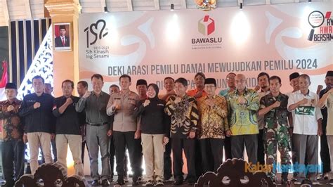 Deklarasi Pemilu Damai Seluruh Elemen Masyarakat Diajak Turut Mengawal