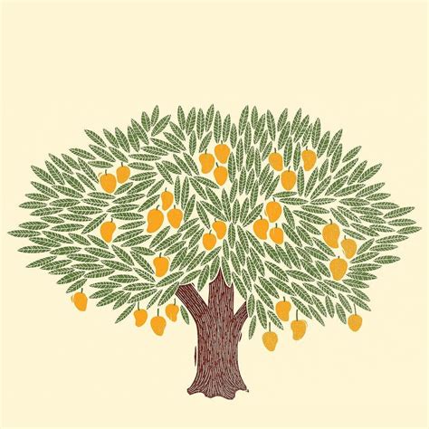 Mango Tree Drawing at GetDrawings | Free download