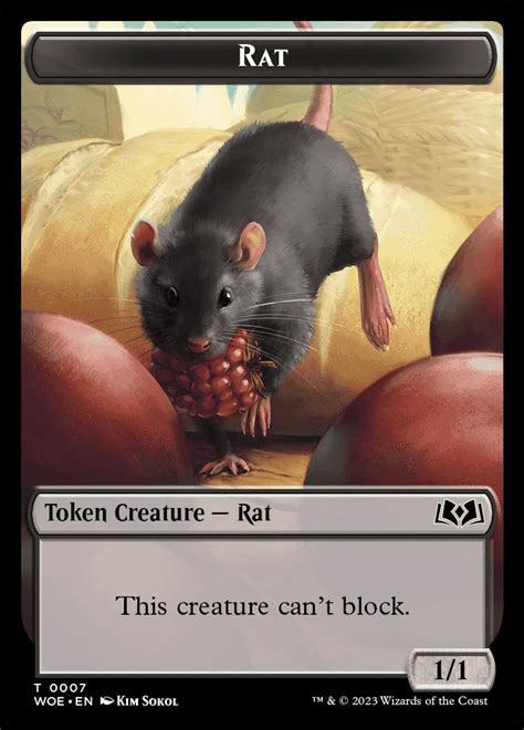 Rat Token Wilds Of Eldraine Standard Card Kingdom