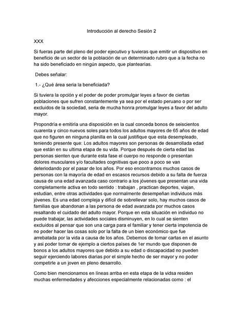 Introducción al derecho Sesión 2 UTP Introducción al derecho Sesión 2