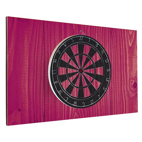 Black Pink Dart Board Backboard Combo