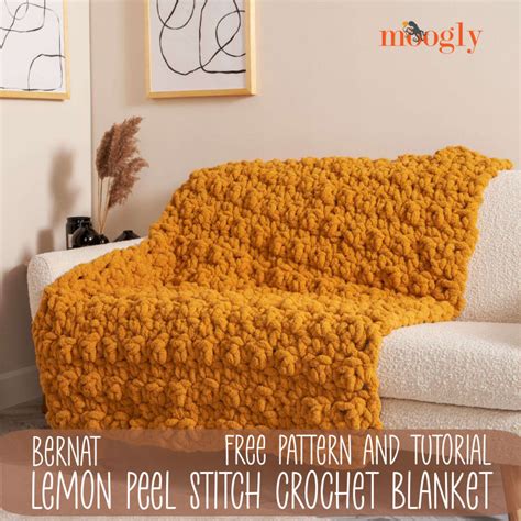 Lemon Peel Stitch Crochet Blanket: Free Pattern and Tutorial