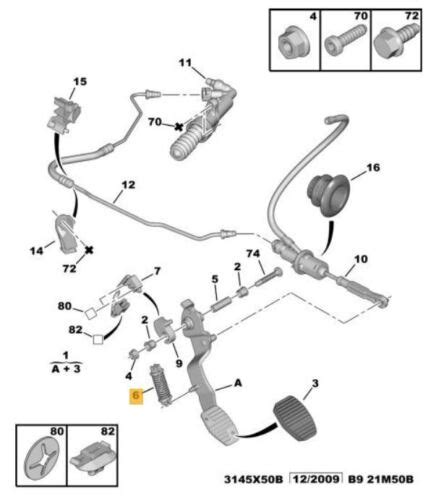 Ressort De Rappel P Dale D Embrayage D Brayage Pour Citroen Berlingo