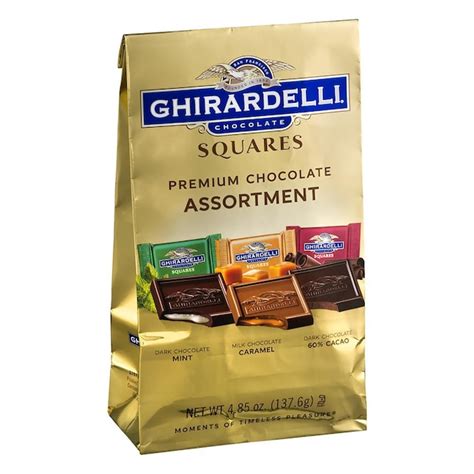 Ghirardelli Chocolate Squares Premium Assortment, 4.85 oz, 3 Pack ...