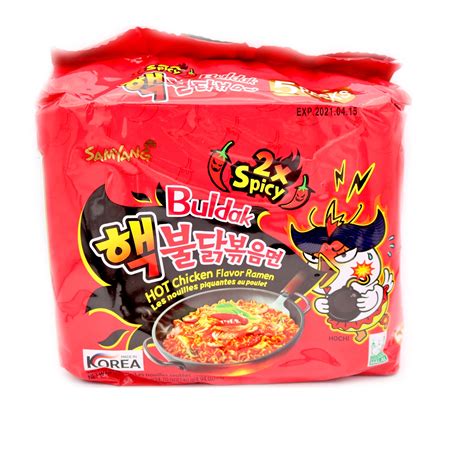 Samyang Buldak 2x Spicy Hot Chicken Flavour Ramen 700g (5x140g) - Tuk Tuk Mart