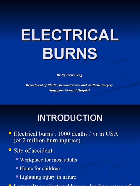 04.Electrical Burn - pre 3.ppt | Burn | Electric Shock