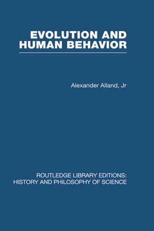 PDF Evolution and Human Behaviour de Alex Alland libro electrónico