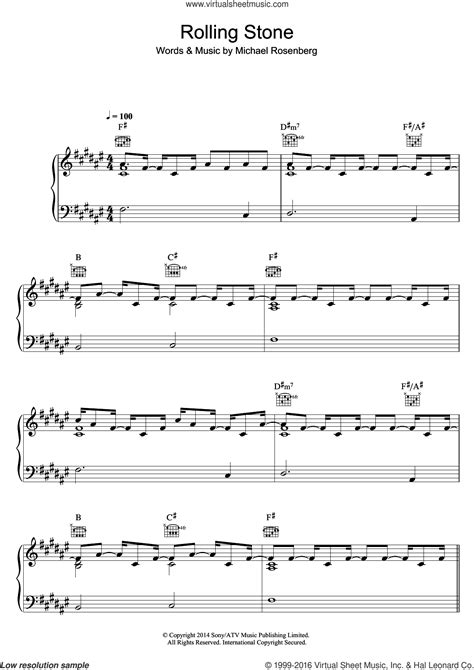 Rolling Stone Sheet Music For Voice Piano Or Guitar Pdf