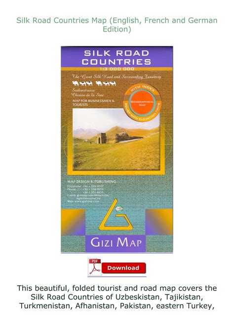 EPUB [⚡READ] Silk Road Countries Map (English, French and German ...