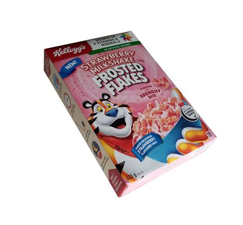 Kelloggs Strawberry Milkshake Flavored Frosted Flakes Cereal 435g15 Oz Box Imported From