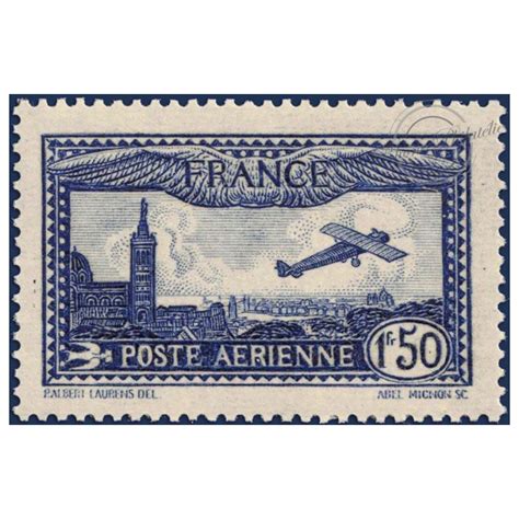 FRANCE PA N6 AVION SURVOLANT MARSEILLE TIMBRE LUXE 1930 FRANCE T