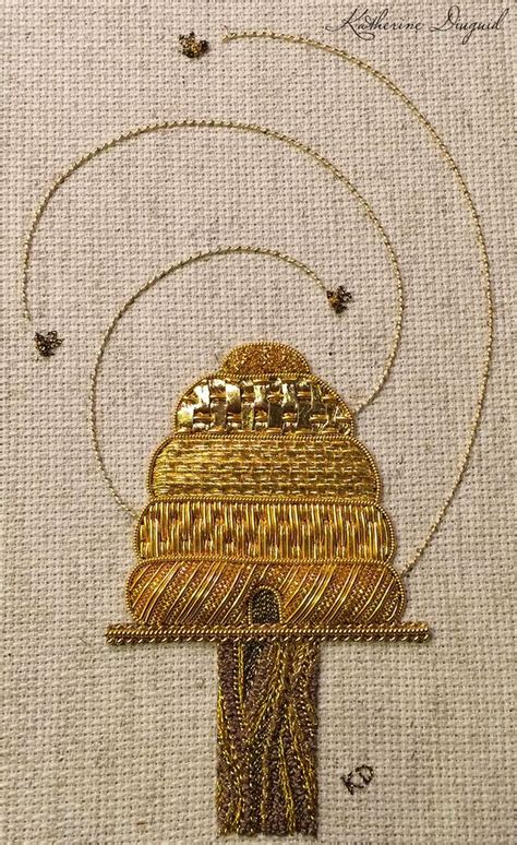 Katherine Diuguid Beehive It S Finished Gold Work Embroidery Bee