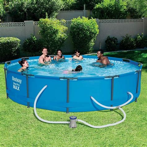 Swimming Yard Pool FUN Steel Pro MAX 12 X 30 Above Ground Pool Set With