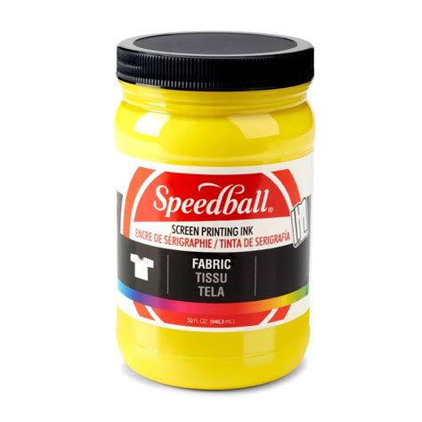 Speedball 32 Oz Fabric Screen Printing Ink Yellow Dryad Education