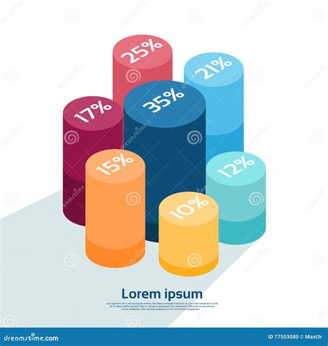 Diagramme De Diagramme De Cylindre Avec La Conception Isom Trique