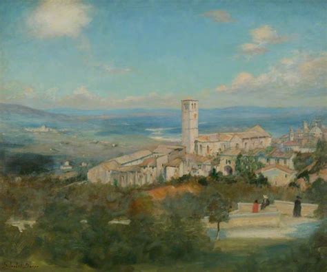 Art Reproductions Assisi From The City Walls By Susan Isabel Dacre