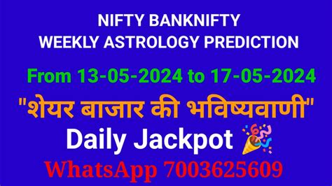 Nifty Banknifty Weekly Astrology Prediction Financial Astrology Nifty