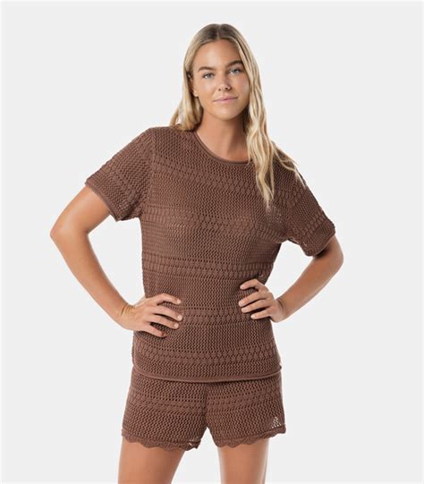 Piping Hot Crochet Knit Top Target Australia