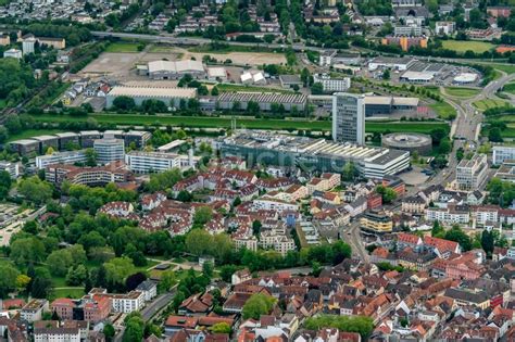 Luftaufnahme Offenburg Stadtansicht Vom Innenstadtbereich Mit Burda