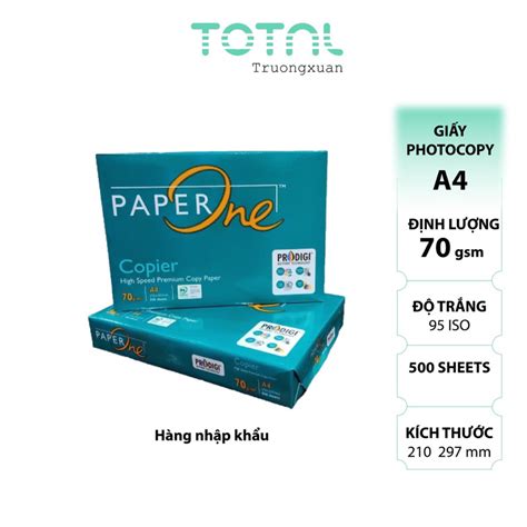 Giấy A4 Paper One định Lượng 70gsm Shopee Việt Nam