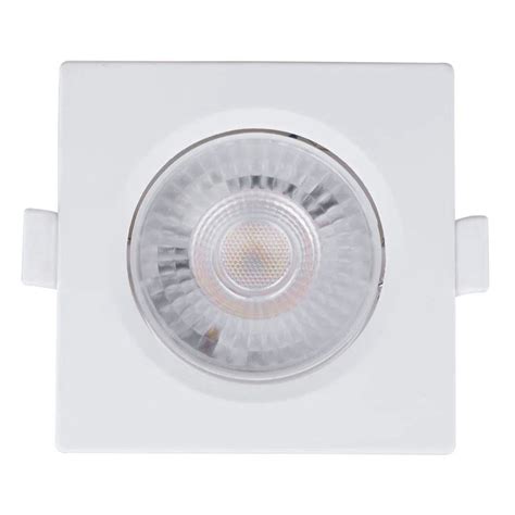 SPOT DE EMBUTIR QUADRADO 3W 3000K BIVOLT 6011 NORDECOR ZIG Iluminação