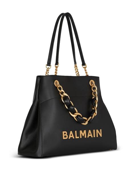 Balmain Logo Plaque Tote Bag Farfetch