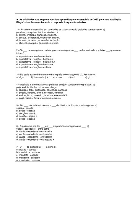 Solution L Ngua Portuguesa Ano Fabiane Avalia O Diagn Stica Studypool