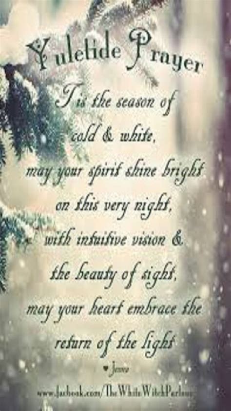 Yule Blessing Prayer Winter Holiday Pagan Wiccan Christmas Hd