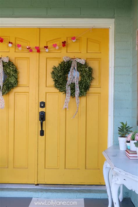 Valentine's Day porch decor - Lolly Jane