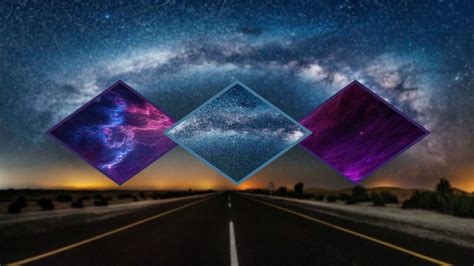 Wallpaper 1920x1080 Px Digital Art Milky Way Road Space Art