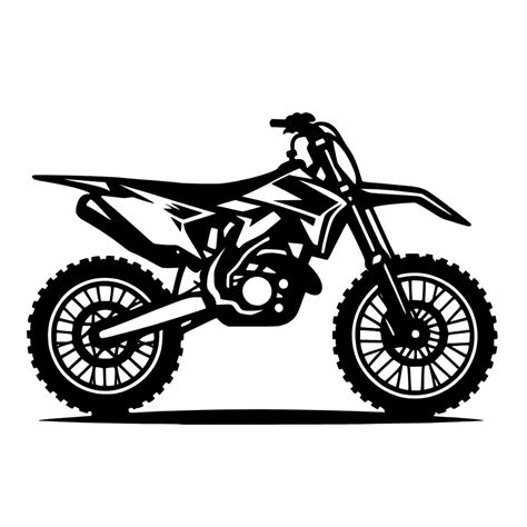 Dirt Bike Svg Vector Dxf Png  Laser Screen Silhouette Unique Design