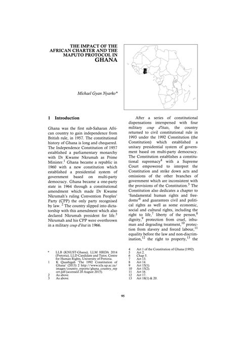 Pdf The Impact Of The African Charter And Maputo Protocol In Ghana