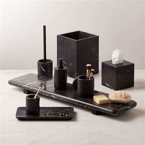 Nexus Black Marble Soap Pump Reviews Cb2 Modern Bathroom