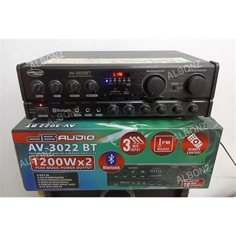 DB Audio Amplifier AV 3022 BT 1200Wx2 BT USB SD FM Professional Digital