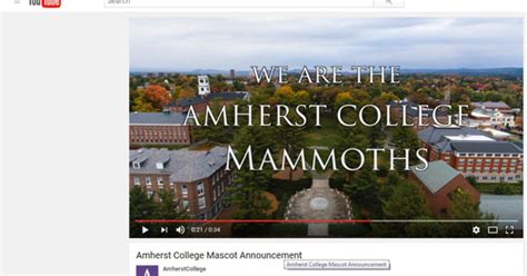 Amherst College Vote: Mascot Name Receives 'Mammoth' Change - CBS Boston