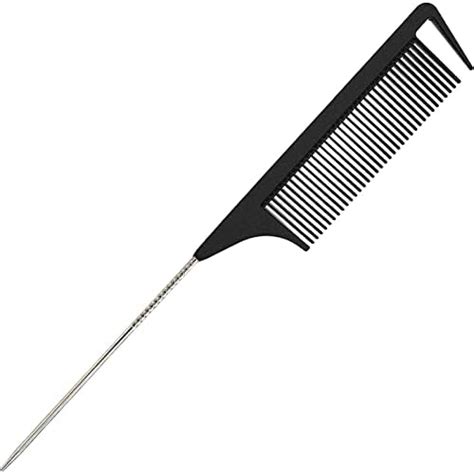 Amazon Professional 8 8 Inch Tail Comb Black Carbon Fiber And