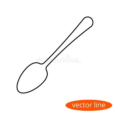 Continuous Line Spoon Stock Illustrations Continuous Line Spoon