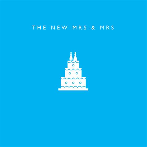 The New Mrs And Mrs Gay Wedding Card By Loveday Designs