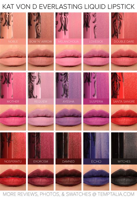 Sneak Peek Kat Von D Everlasting Liquid Lipsticks Photos And Swatches