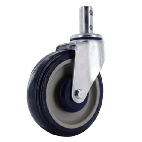 Ruedecilla giratoria Z20R154CLDE P H Casters con vástago de