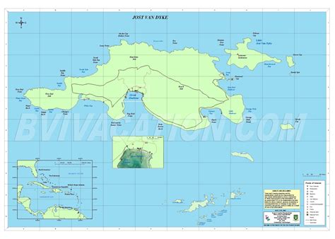 BVI: Jost Van Dyke, Tortola, Virgin Gorda, BVI Nautical Chart Sign ...