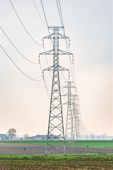 Electricity Distribution System High Voltage Overhead Power Line