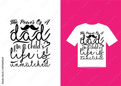 Fathers Day Quotes T Shirt Template Design Vector Stock Vector Adobe