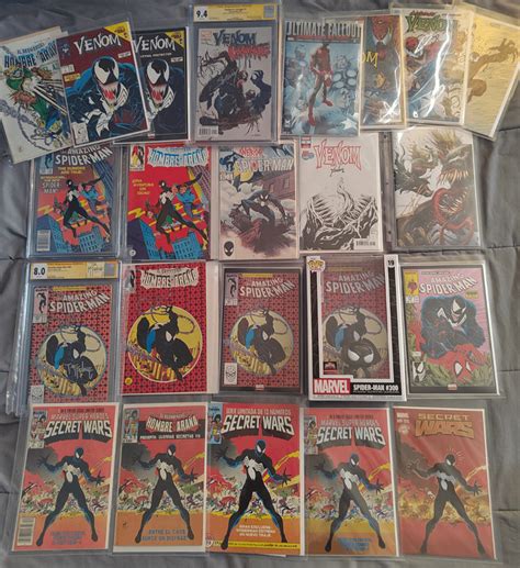 Spiderman black suit/Venom collection : r/comicbookcollecting