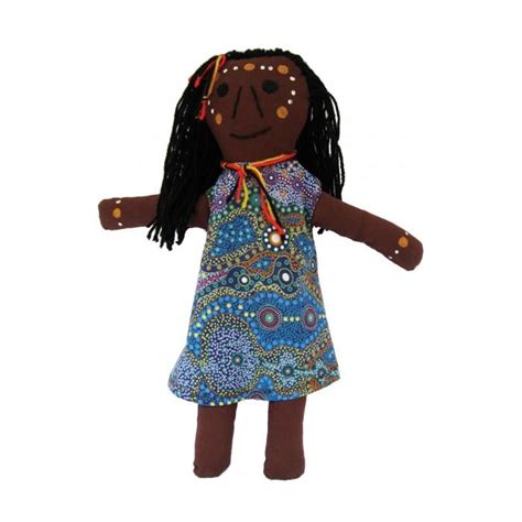 Aboriginal Girl Doll 36cmh Toy Time Direct Educational Toys And Resources