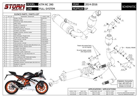 Komplette Auspuff Storm By Mivv Schalldampfer Gp Stahl Ktm Rc