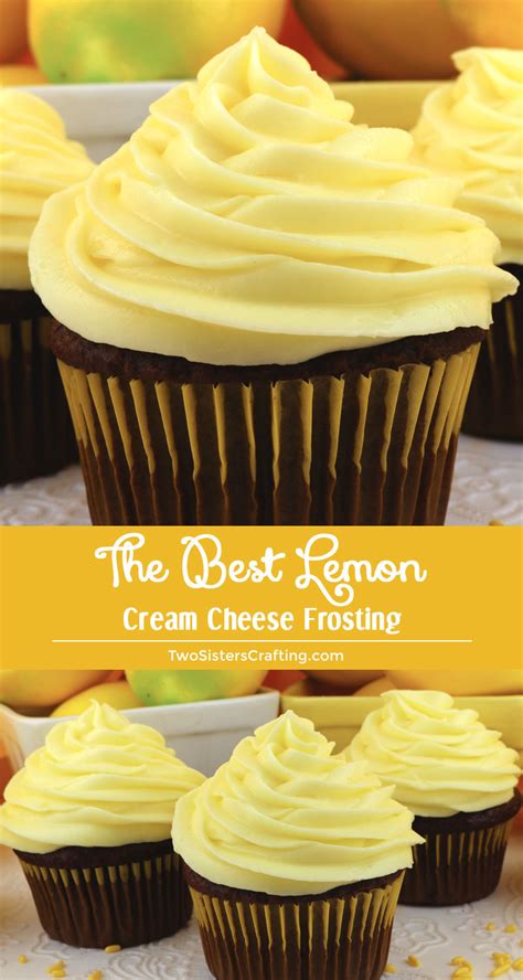 The Best Lemon Cream Cheese Frosting Two Sisters