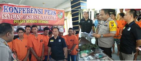 Polres Sergai Bekuk Pengedar Dan Pemakai Narkoba Tobasatu