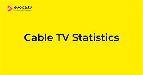 Cable TV Statistics (2024) — Viewership & Subscribers